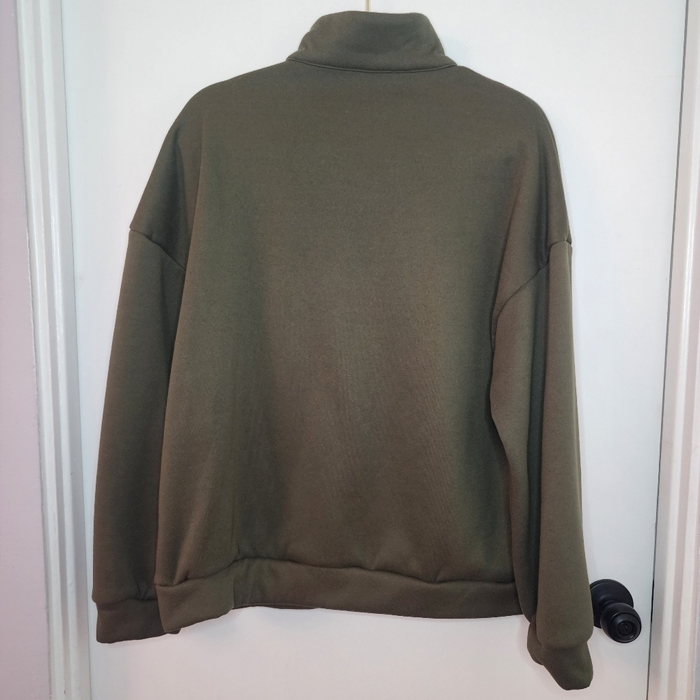 SHEIN LUNE Polo Neck Drop Shoulder Sweatshirt XL - Picture 7 of 9